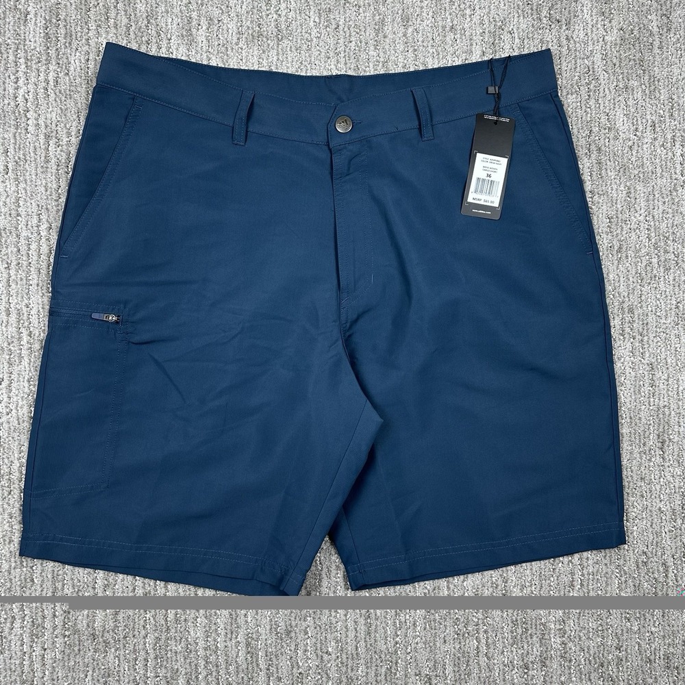 Adidas Men's Bottoms Woven Cargo Navy ADVR0882 Golf Shorts Size 36 (Actual W37")